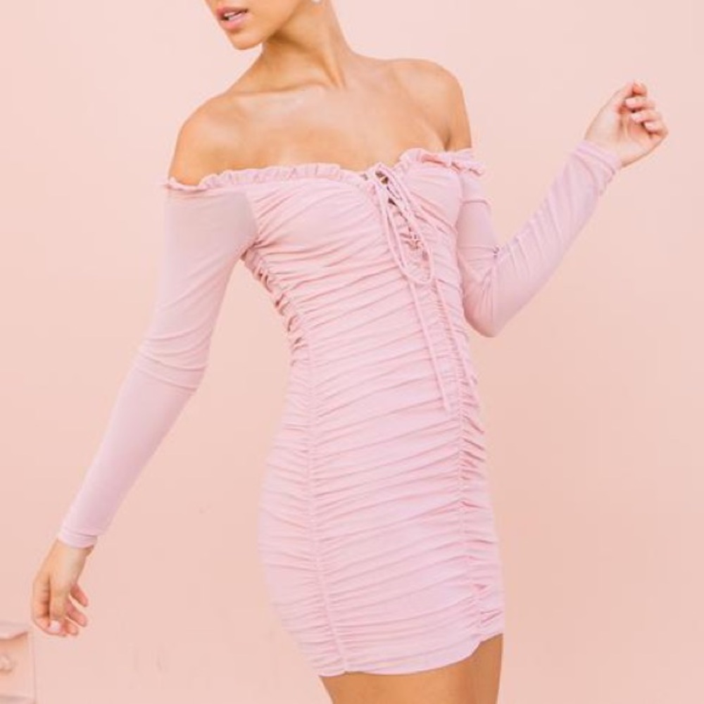 Charcoal clothing pink mini dress